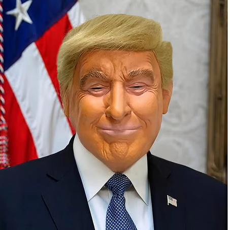 Trump Latex Full Head Face Human Mask Halloween Costume Cosplay Party
