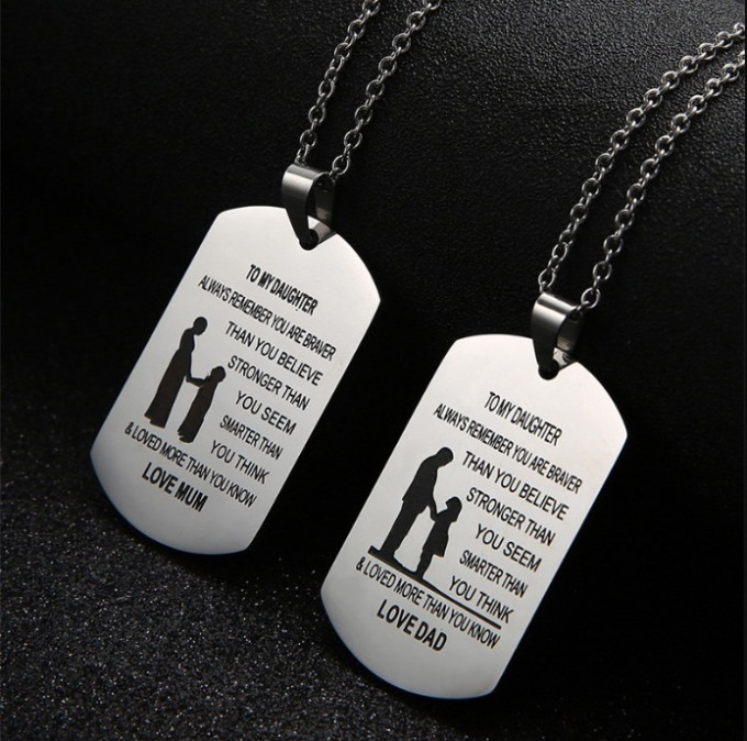 To My Son & To My Daughter Pendant Necklace – Freedom Look