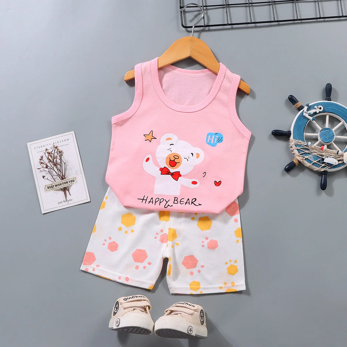 طقم صيفي من القطن