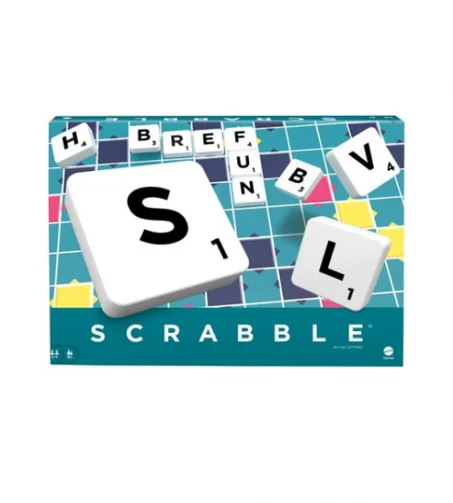 Mattel Games - Scrabble - Jeu de société et de lettres - 2 à 4 joueurs - Dès 10 ans