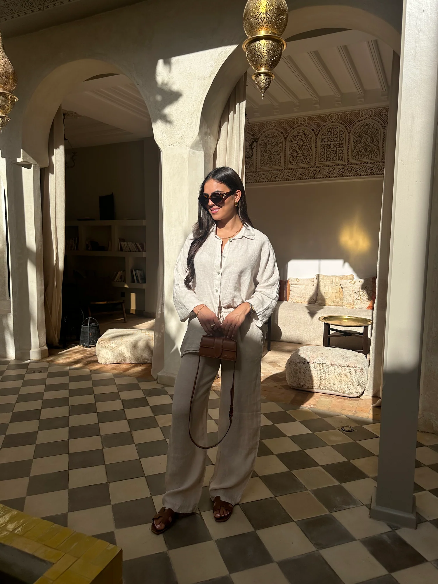 KIM Linen beige Ensemble