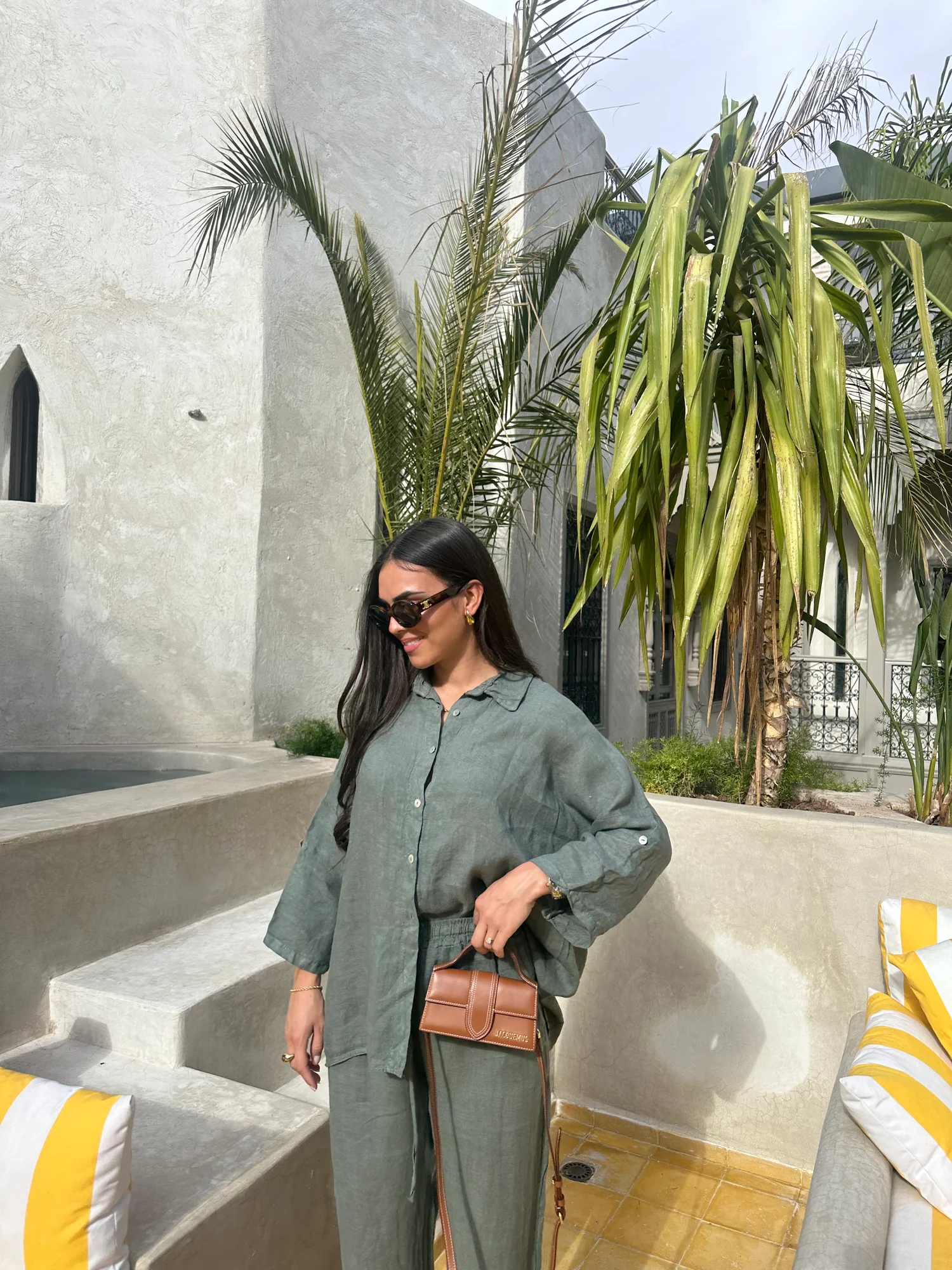 KIM Linen khaki Ensemble