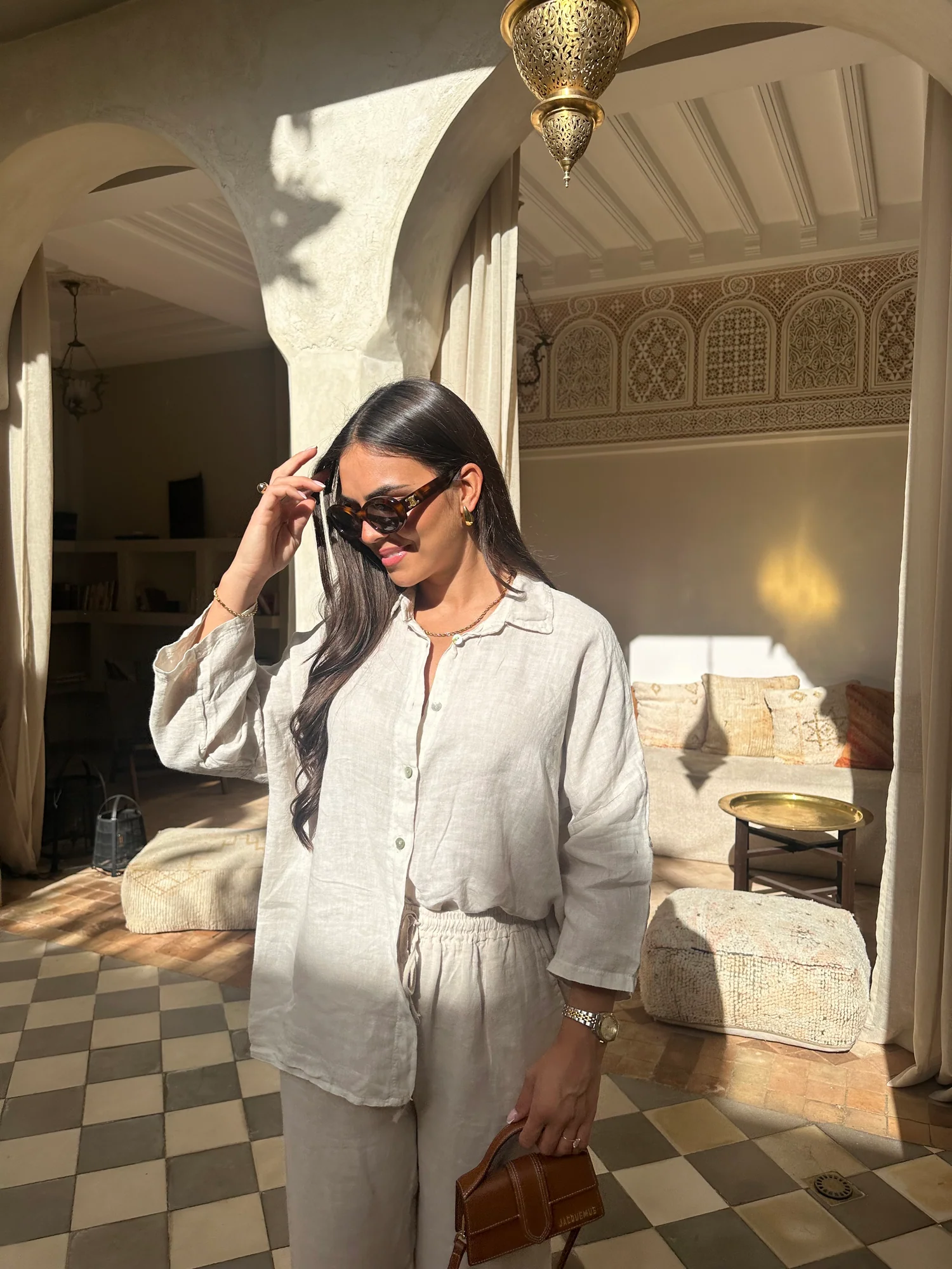 KIM Linen beige Ensemble
