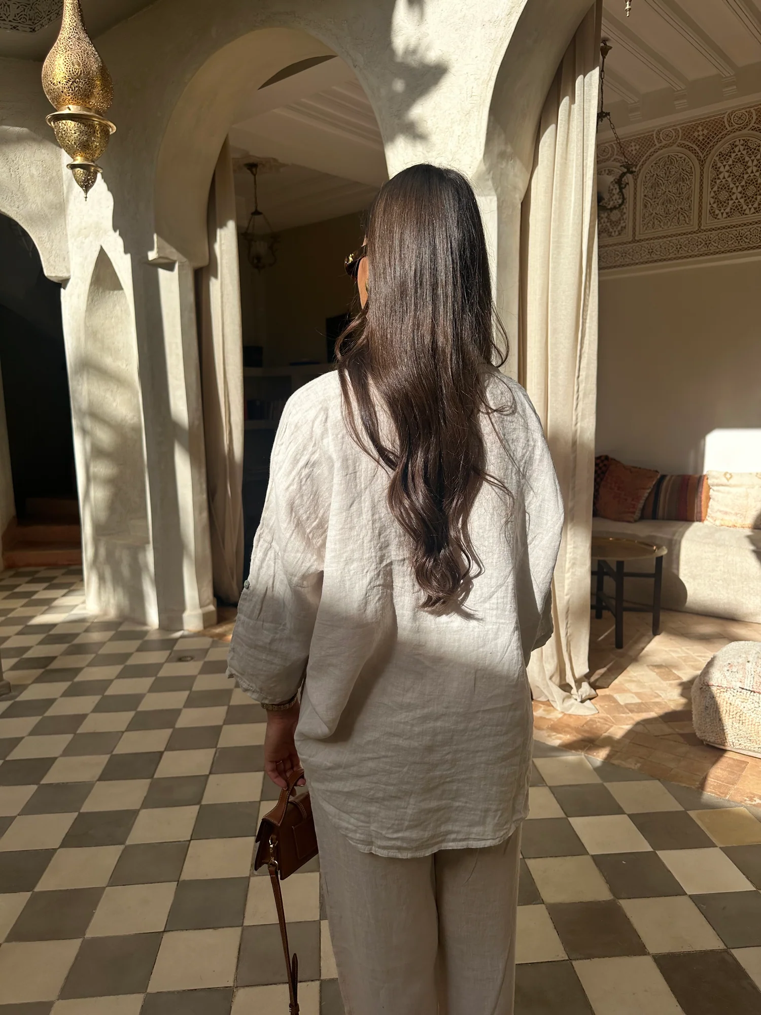 KIM Linen beige Ensemble