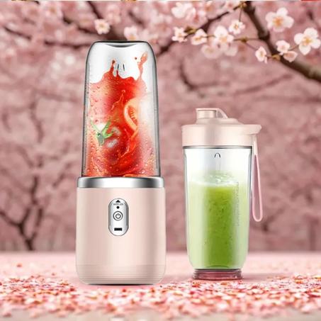 خلاط كهربائي محمول وردي