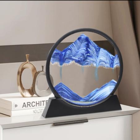 ديكور رملي متحرك بتصميم رمال زرقاء