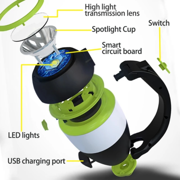 مصباح LED متعدد الوظائف