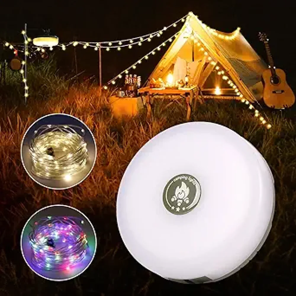 مصباح التخييم اسلاك ملونة