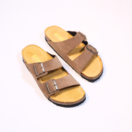 SANDALES EN DAN MARRON  CONFORTABLE