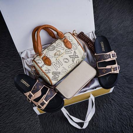 PACK SAC  BLANC + SANDAL REF :001
