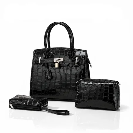 طقم حقائب نسائية فاخرة (3 قطع) + توصيل مجاني