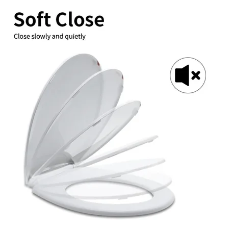 غطاء مرحاض بإغلاق هادئ