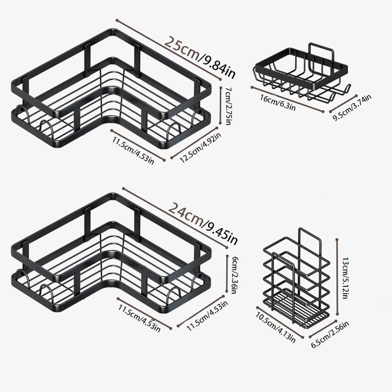 Organisateurs de bain de grande capacité