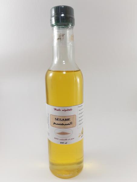 Huile végétale de sésame  250 ml: زيت السمسم الجلجلان