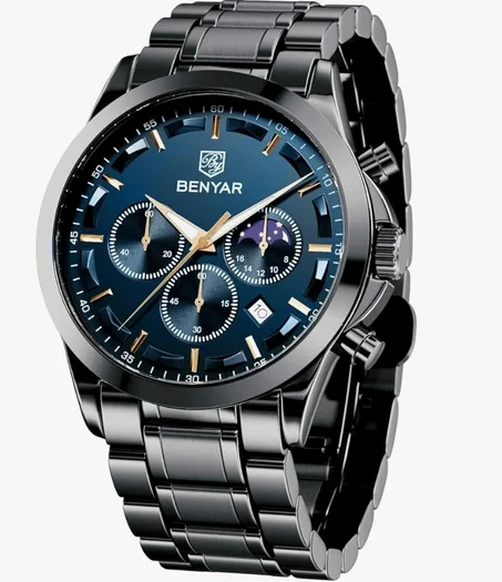 ساعة يد انيقة للرجال من بينيار بسوار من السيليكون