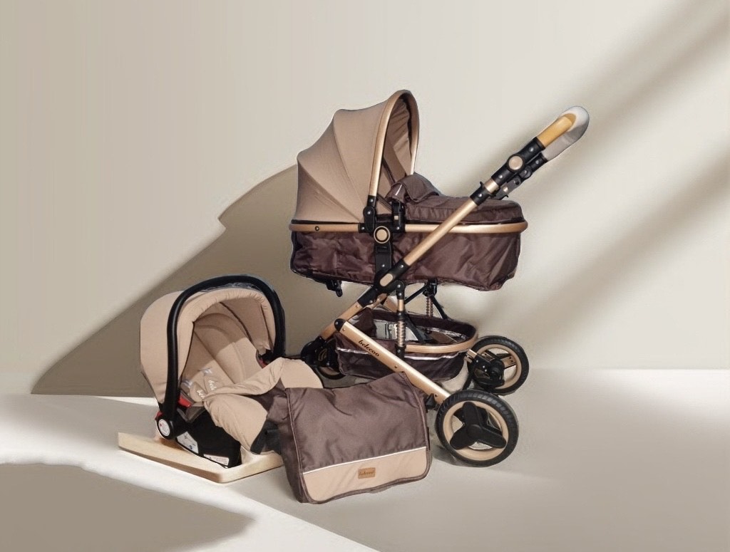 POUSSETTE BELECOO 3IN1 BEIGE