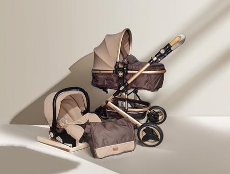 POUSSETTE BELECOO 3IN1 BEIGE