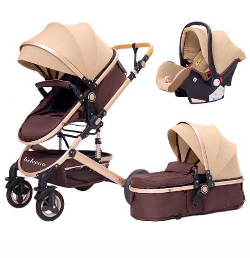 POUSSETTE BELECOO 3IN1 BEIGE