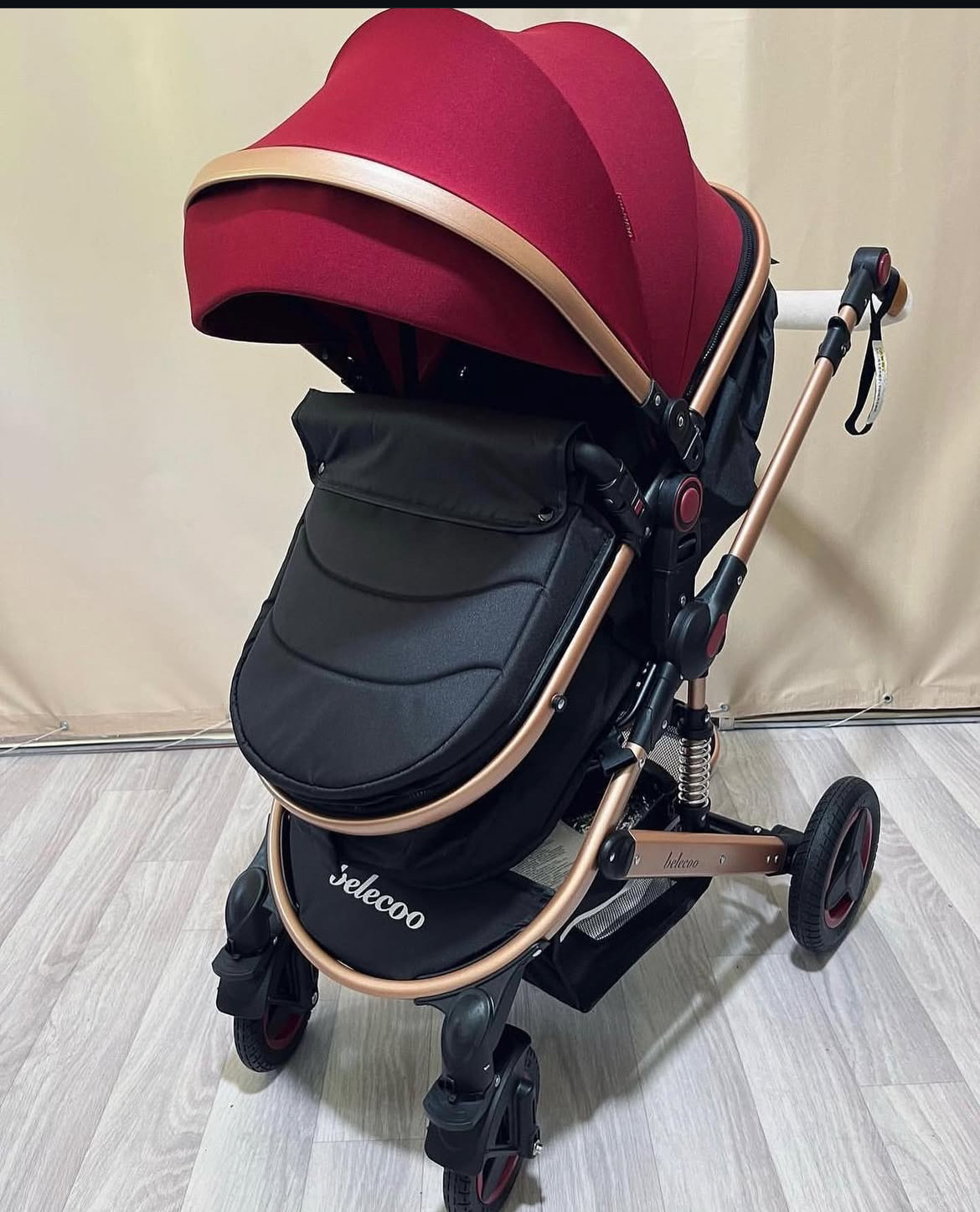 POUSSETTE BELECOO 3IN1 ROUGE