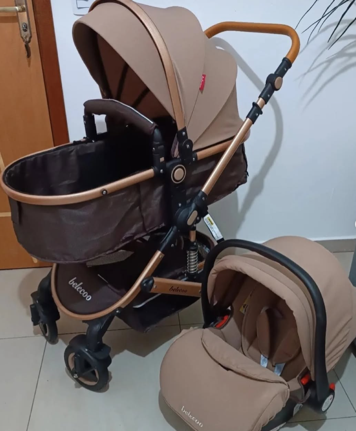POUSSETTE BELECOO 3IN1 BEIGE