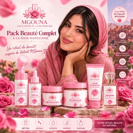 Pack MGOUNA – Le Rituel Beauté Ultime à la Rose Marocaine 🌹