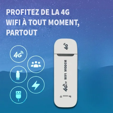 MODEM USB 4G avec hotspot wi-fi émetteur