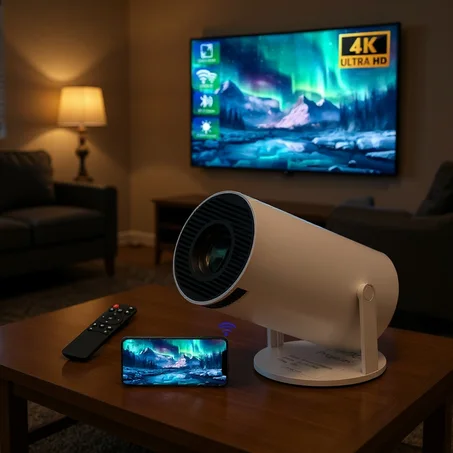 Mini projecteur portable 4K Cinéma Maison