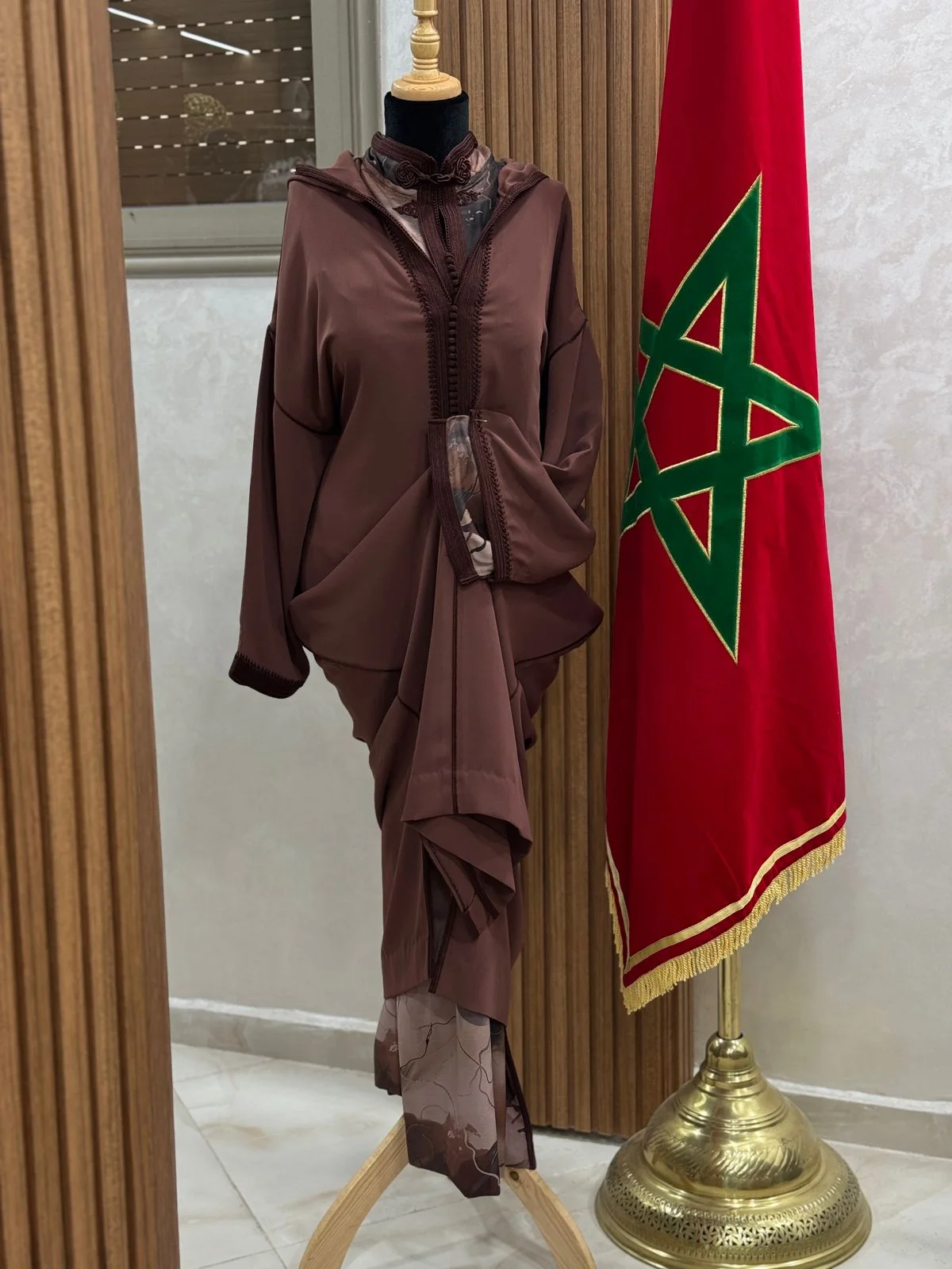 caftan+jelba brun