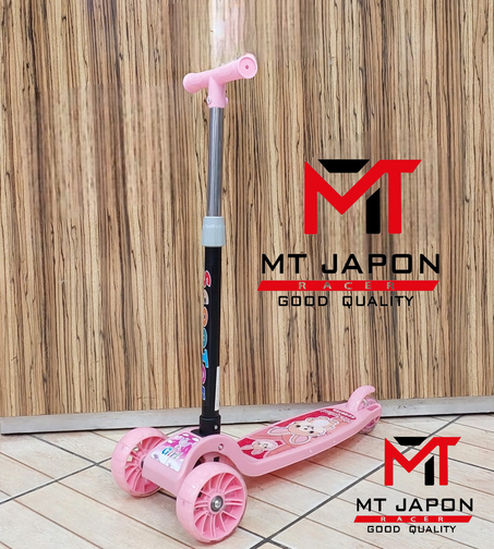 سكوتر رود كينغز للاطفال مع 5 ارتفاعات قابلة للتعديل ومقبض قابل للطي وعجلات LED وامضة متعددة الالوان للاطفال فوق سنتين