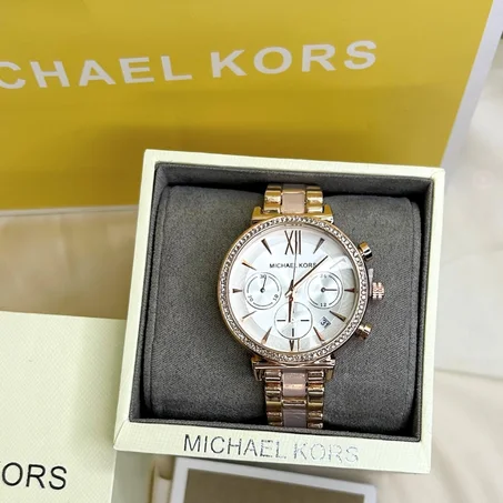 Montre Femme Michael Kors Dorée – Élégance Intemporelle avec Boîte et Sac
