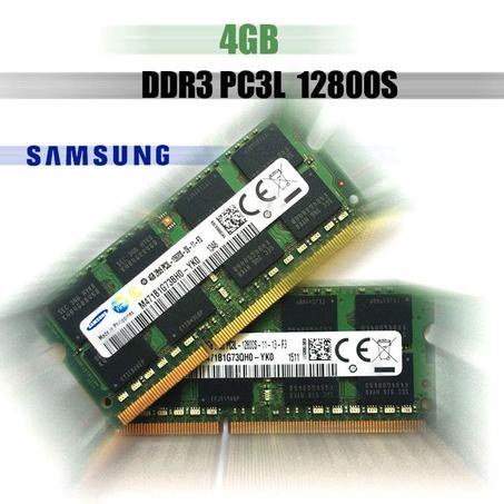 Samsung RAM 4 Go de Memoire DDR3 PC3L-12800S Pour PC Portable