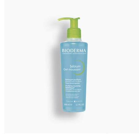 Bioderma : Sébium Gel moussant Peau mixte à grasse