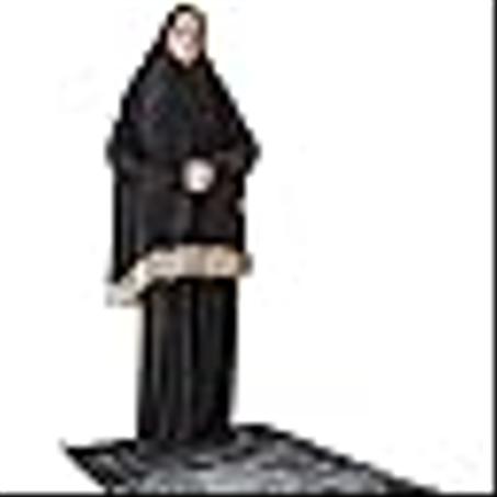 فستان صلاة للنساء مكون من قطعتين من الليكرا بلون سادة واكمام طويلة | مقاس واحد | بدلة عباية حجاب