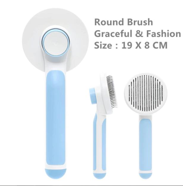 Pumpkin Pet Brush, Self Cleaning Slicker Brush for Shedding Dog&Cat