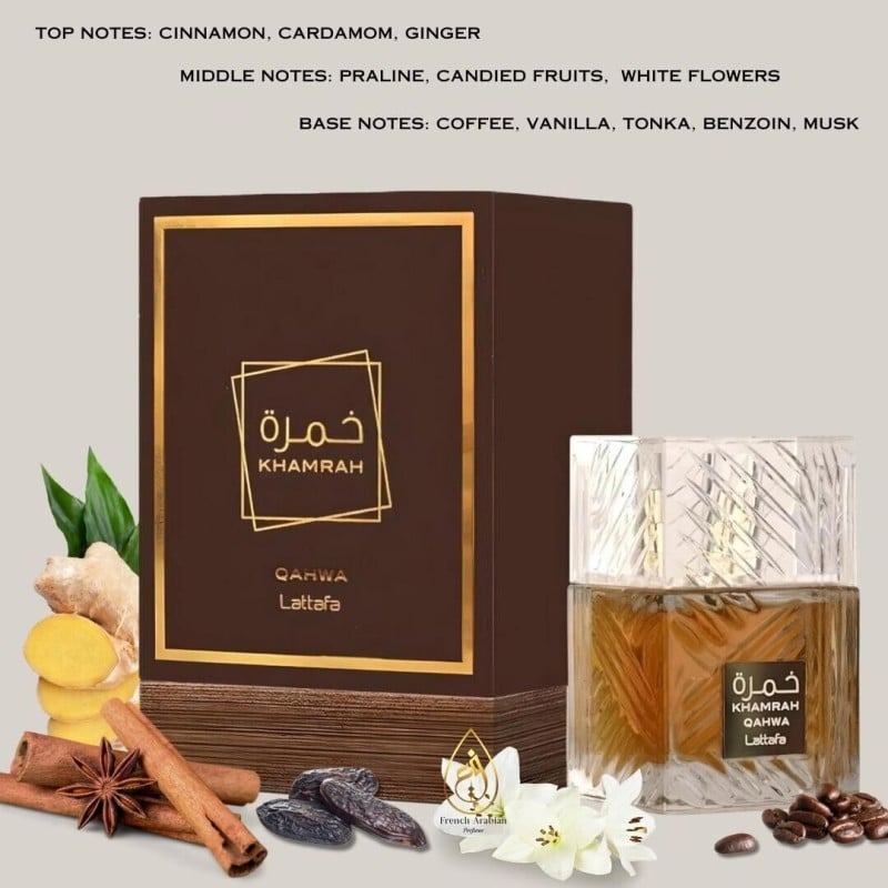 Lattafa Khamrah Qahwa Eau De Parfum 3.4 Oz Lattafa Unisex Fragrance