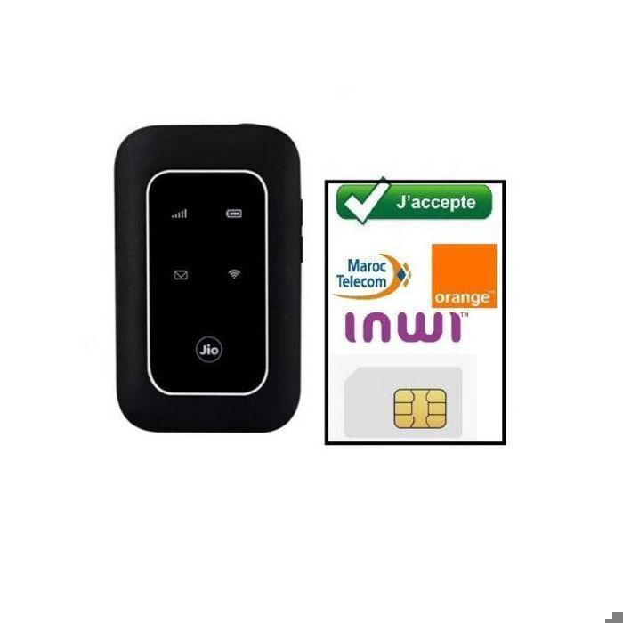 جهاز توجيه نقطة اتصال جوال Jio 4G Plus LTE-Advanced MF680s