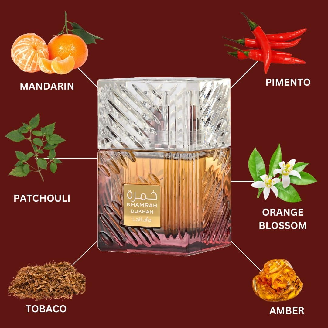 Perfume Lattafa Khamrah Dukhan Eau de Parfum, 100 ml, para unisex ...