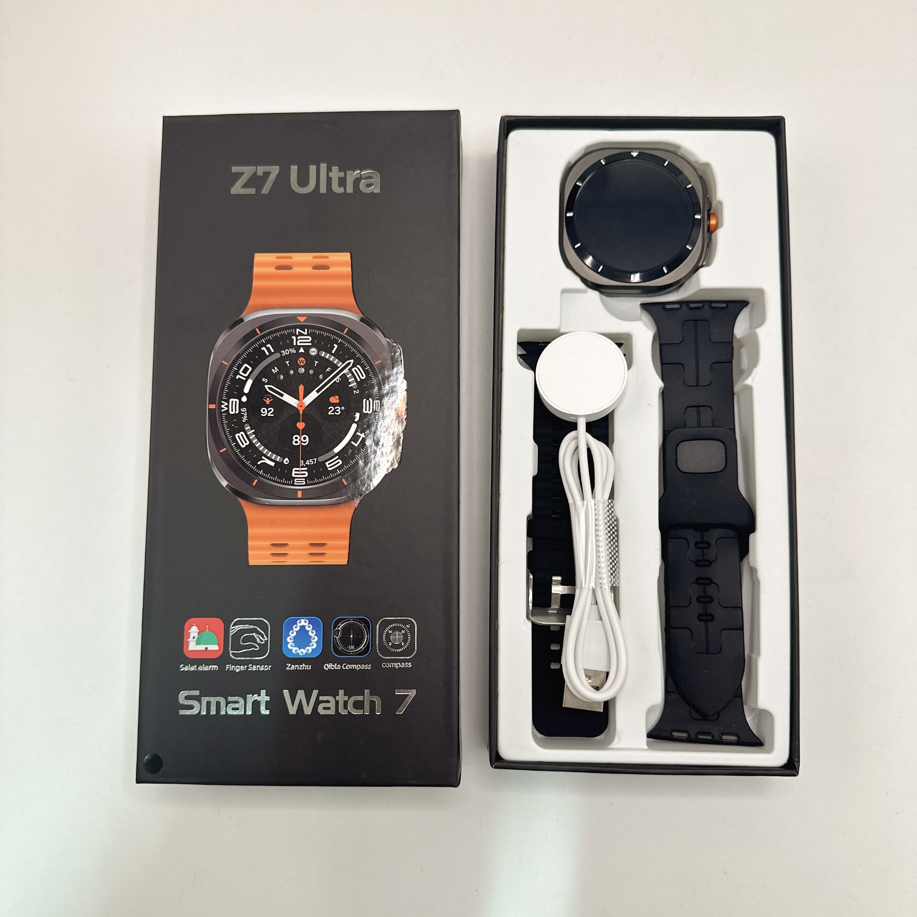ساعة ذكية  مقاومة للماء وبطارية كبيرة عالية الجودة    - Z7 Ultra IP68