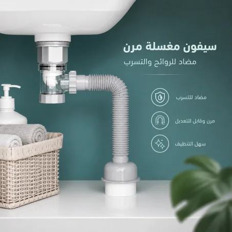 سيفون  مضاد للروائح والتسرب