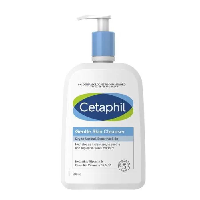 Cetaphil Lotion Nettoyante Douce –  Peau sèches & Sensibles (500 ml)