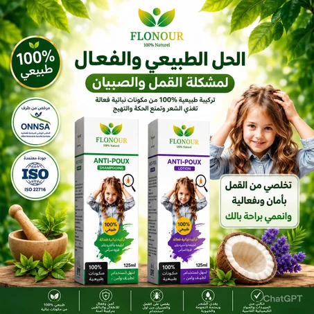 مضاد للقمل بتركيبة طبيعية