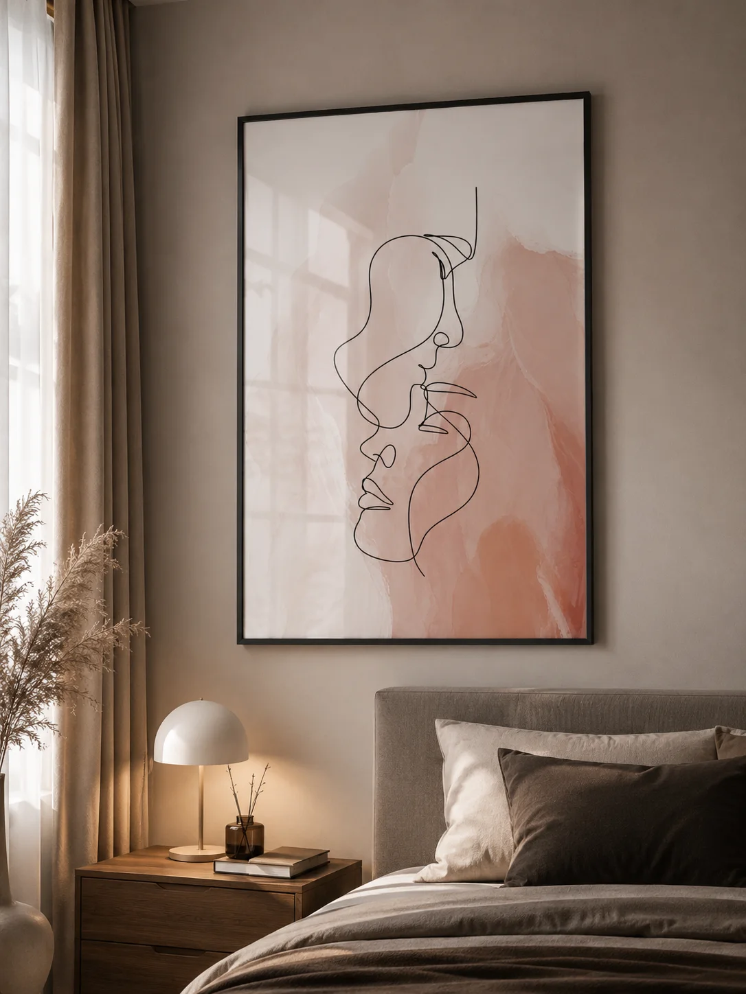 Fusion Élégante  Tableau Plexiglass Premium