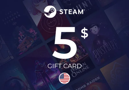 Steam Gift Card 5 USD - UNITED STATES