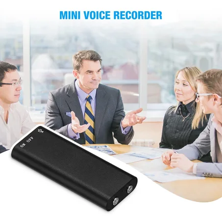 🎤 Mini Enregistreur Vocal Numérique 8 Go – Haute Qualité & Discret
