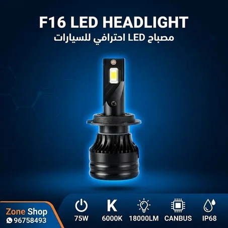 F16 LED Headlight 75W CANBUS
