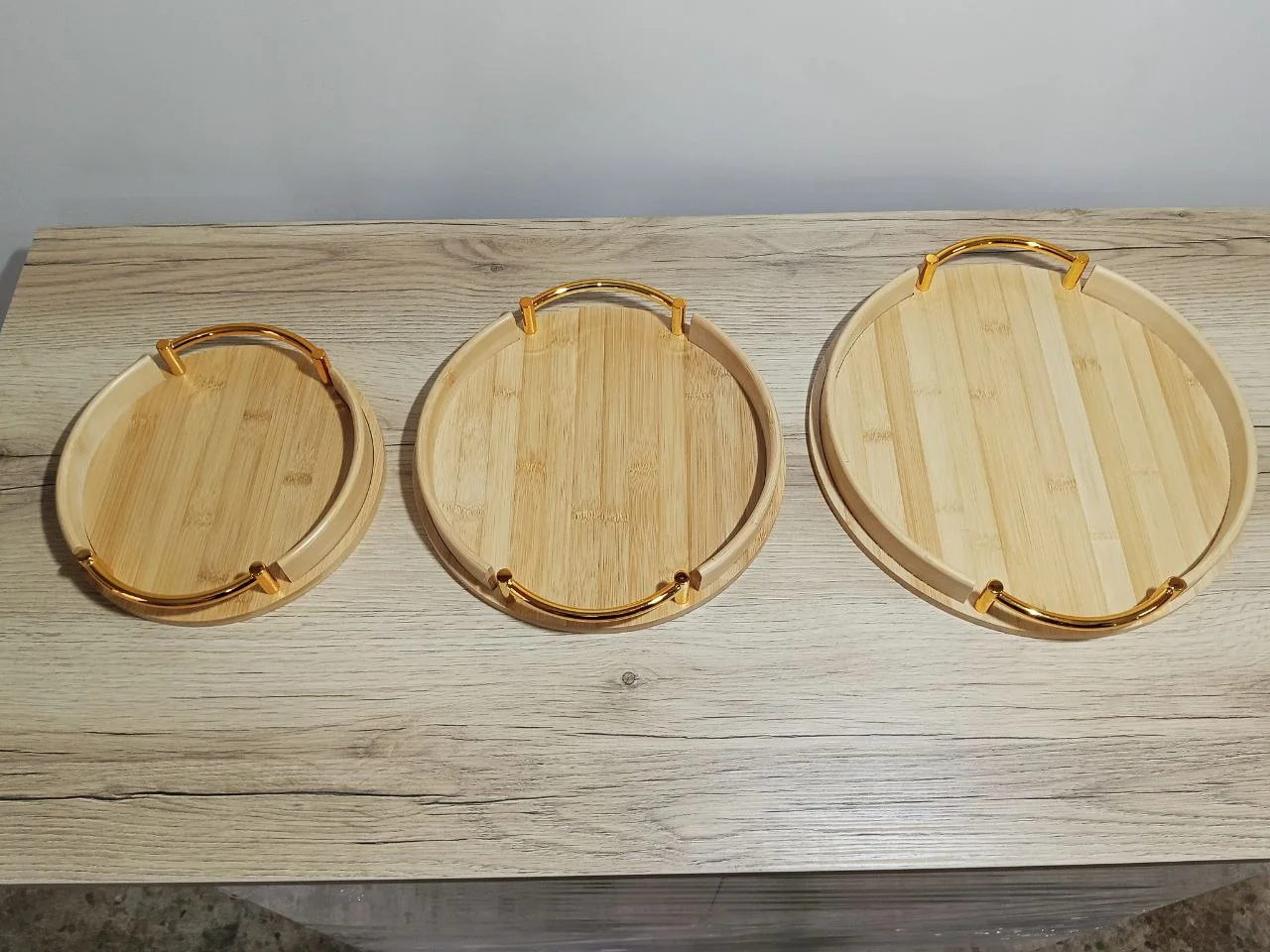 Plateaux Rond En Bamboo