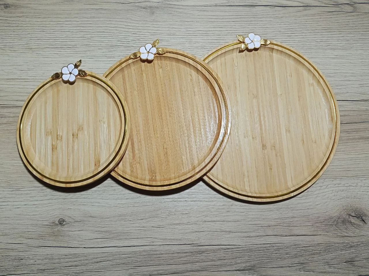 Plateaux Rond a Fleur