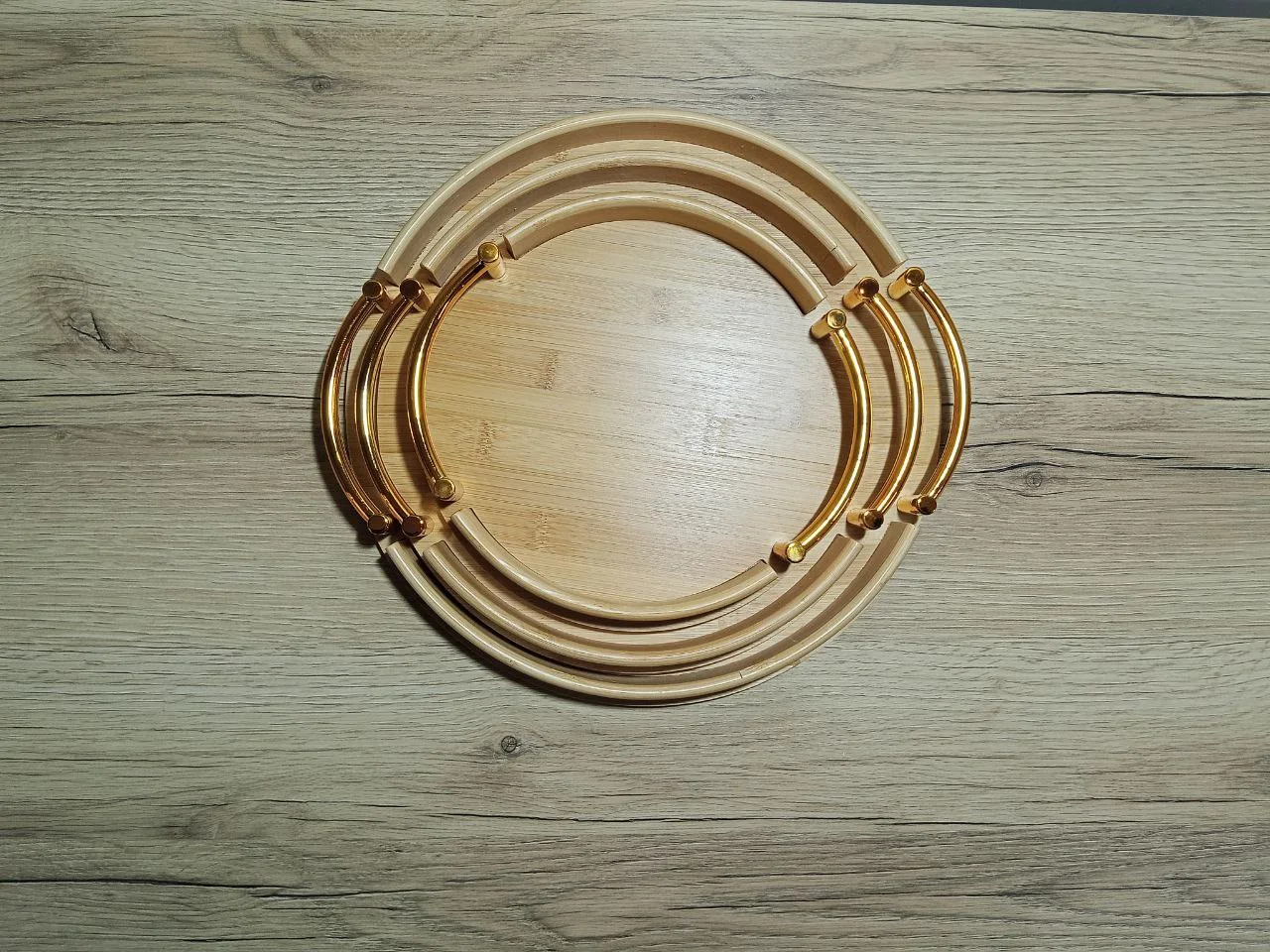 Plateaux Rond En Bamboo