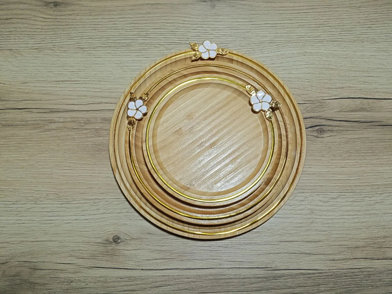 Plateaux Rond a Fleur