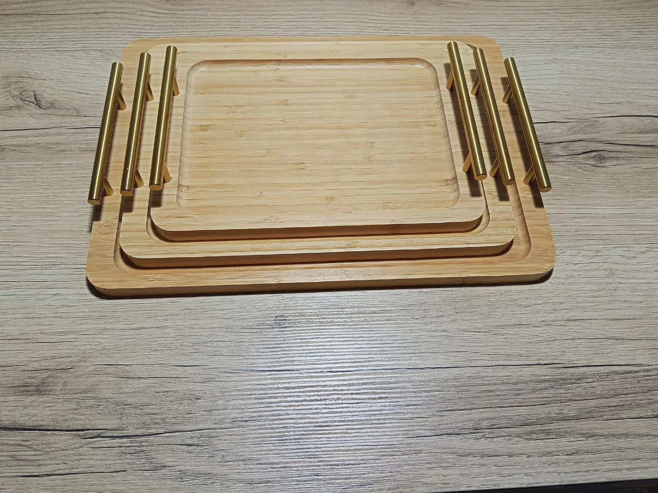Plateaux Rectangle En Bamboo